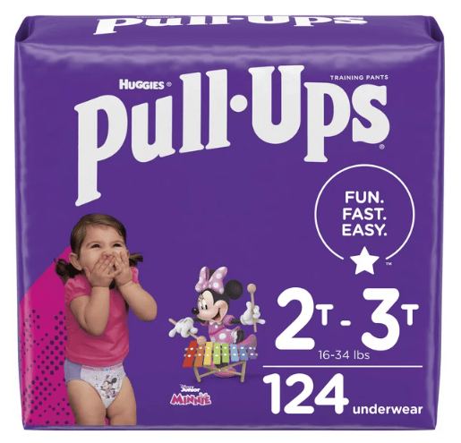 Pull-Ups Girls' Potty Training Underwear Size 4; 2T-3T; 124 Ct EasyOptionXY LLC
