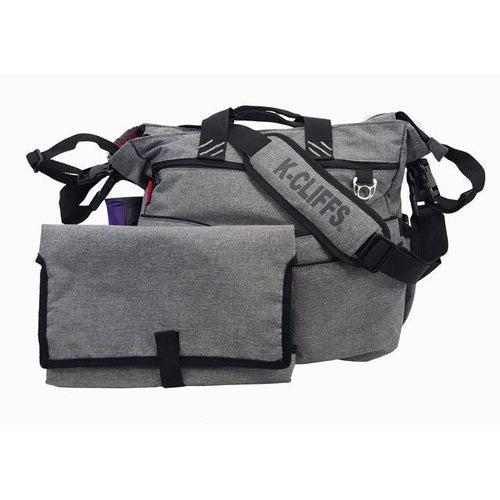 K-Cliffs Unisex Diaper Bag Tote With Changing Pad Travel Baby Boy Girl Bag for Mom & Dad Gray Heather, Adults EasyOptionXY LLC