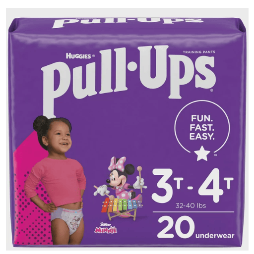 Pull-Ups Girls' Potty Training Pants Size 5; 3T-4T; 20 Ct EasyOptionXY LLC