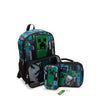 Minecraft Creeper 17" Laptop Backpack and Lunch Bag Set, 4-Piece, Black EasyOptionXY LLC