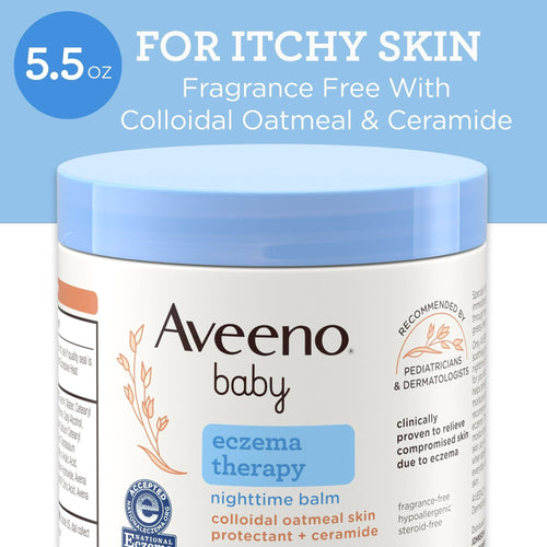 Aveeno Baby Eczema Therapy Nighttime Balm, Colloidal Oatmeal, 5.5 oz EasyOptionXY LLC