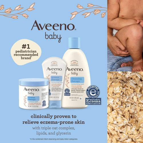 Aveeno Baby Eczema Therapy Nighttime Balm, Colloidal Oatmeal, 5.5 oz EasyOptionXY LLC