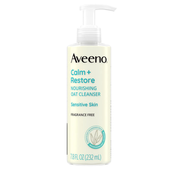 Aveeno Calm + Restore Gentle Nourishing Oat Face Cleanser, 7.8 fl oz EasyOptionXY LLC