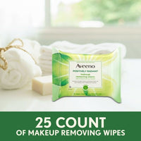 Aveeno Positively Radiant Oil-Free Makeup Removing Facial Wipes, 25 Count EasyOptionXY LLC