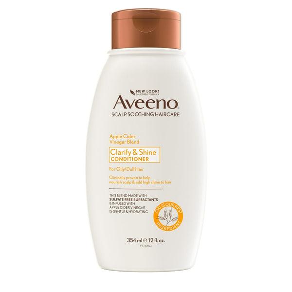 Aveeno Apple Cider Vinegar Clarifying Conditioner, Shine Boosting, Nourishing, for Dull Hair, 12 fl oz EasyOptionXY LLC