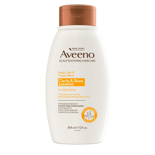 Aveeno Apple Cider Vinegar Clarifying Shampoo, Shine Enhancing, 12 fl oz EasyOptionXY LLC