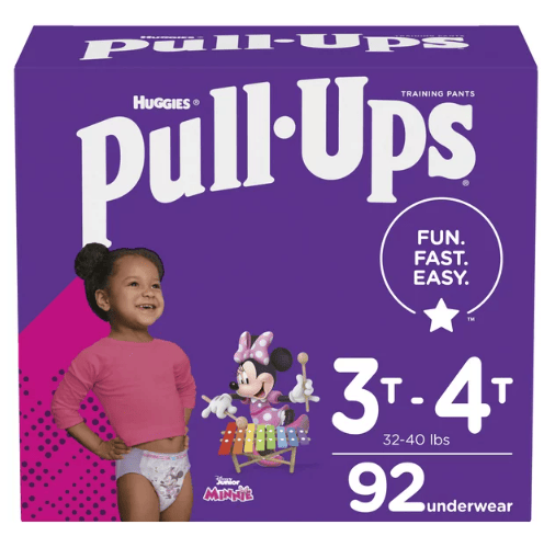 Pull-Ups Girls' Potty Training Underwear Size 5; 3T-4T; 92 Ct EasyOptionXY LLC