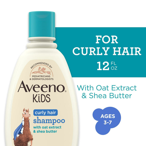 Aveeno Kids Curly Hair Shampoo, Tear Free Curl Hair Products, 12 fl oz EasyOptionXY LLC