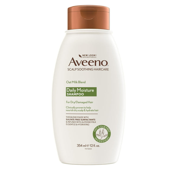 Aveeno Oat Milk Blend Moisturizing Shampoo, Ultra-Hydrating, for Dry, Damaged Hair, 12 fl oz EasyOptionXY LLC