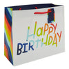 Way To Celebrate Value Gift Bag, Happy Birthday, Blue, Green, Orange, Red EasyOptionXY LLC