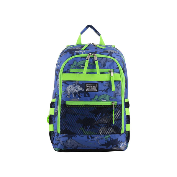 Eastsport Unisex 3-Piece Combo Backpack with Lunch Box and Pouch, Blue Dino Print EasyOptionXY LLC