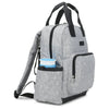 Monbebe Rebel Diaper Bag Backpack with Changing Pad and Stroller Hooks, Grey EasyOptionXY LLC