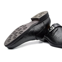 Zelli Italia Zelli Italia 59-503-BLK ROMAN Peccary Monk Strap, Black
