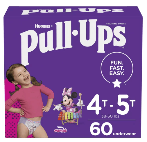 Pull-Ups Girls' Potty Training Underwear Size 6; 4T-5T; 60 Ct EasyOptionXY LLC