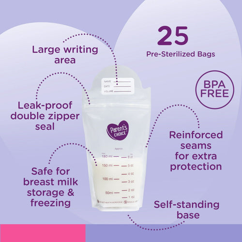 Parent's Choice Breast Milk Storage Bag, 25 Count EasyOptionXY LLC