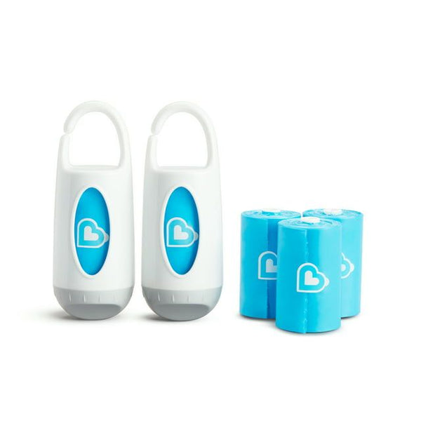 Munchkin Change & Toss Diaper Bag Dispensers, 2 Pack and 5 Piece Refill Rolls EasyOptionXY LLC