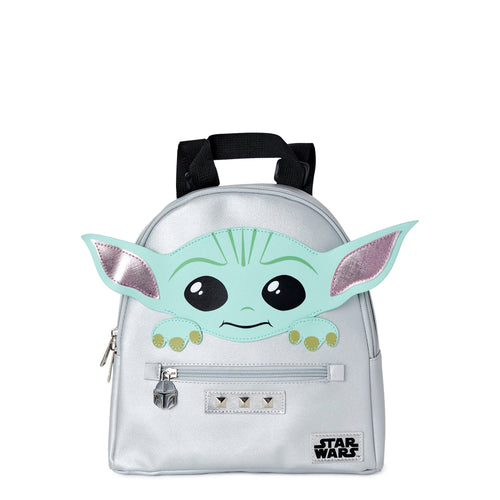 Star Wars Grogu Baby Yoda Women's Mini Backpack Grey Silver EasyOptionXY LLC