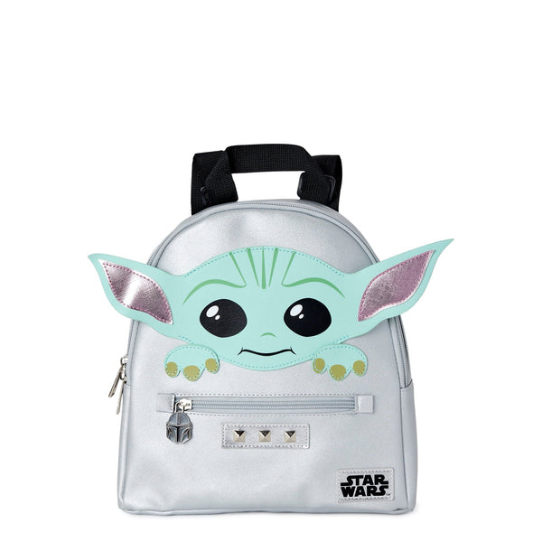 Star Wars Grogu Baby Yoda Women's Mini Backpack Grey Silver EasyOptionXY LLC