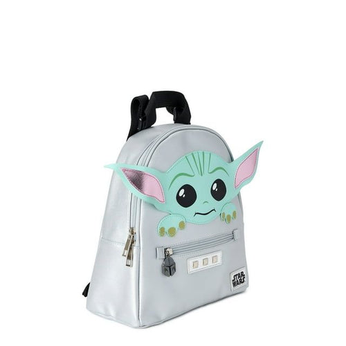 Star Wars Grogu Baby Yoda Women's Mini Backpack Grey Silver EasyOptionXY LLC