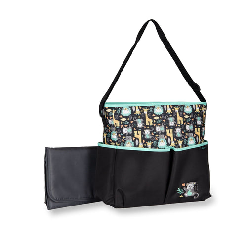 Baby Boom Tote Diaper Bag with Adjustable Shoulder Strap, Black EasyOptionXY LLC