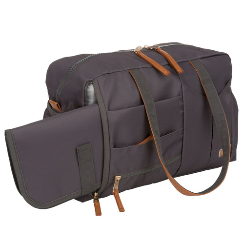 MoDRN Oliver Let's Go Tote Diaper Bag with Changing Pad and Stroller Straps, Gray EasyOptionXY LLC