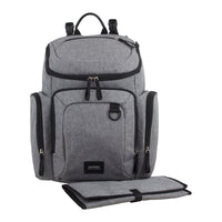 Eastsport Wooster St. Backpack Diaper Bag with Adjustable Shoulder Straps, Bonus Changing Pad, Stroller Straps and Insulated Zipper Pockets, Light Grey EasyOptionXY LLC