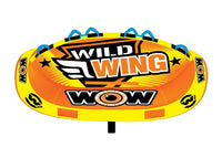 WOW Sports Wild Wing 3 Person Towable Water Tube For Pool and Lake (18-1130) Jupiter Gear
