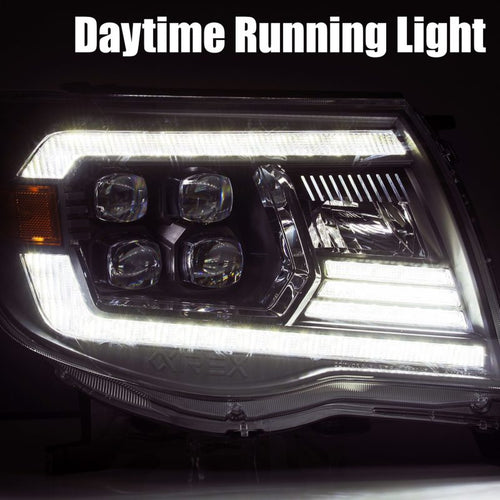 AlphaRex 05-11 Toyota Tacoma NOVA-Series LED Projector Headlights Chrome OffRoadUSA.com