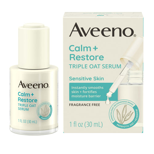 Aveeno Calm + Restore Triple Oat Sensitive Skin Face Serum, 1 fl oz EasyOptionXY LLC