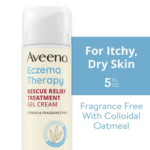Aveeno Eczema Therapy Rescue Relief Treatment Body Gel Cream, Steriod Free Lotion, Fragrance Free, 5 oz EasyOptionXY LLC