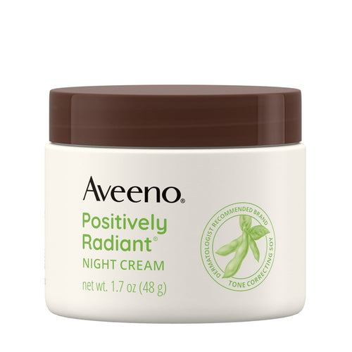 Aveeno Positively Radiant Moisturizing Face & Neck Night Cream, 1.7 oz EasyOptionXY LLC