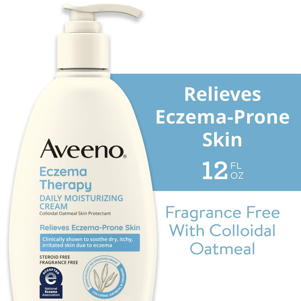 Aveeno Eczema Therapy Daily Soothing Body Cream, Steroid-Free, 12 oz EasyOptionXY LLC