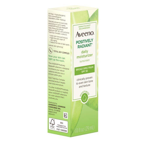 Aveeno Positively Radiant Daily Moisturizer with Soy, 1 fl oz EasyOptionXY LLC