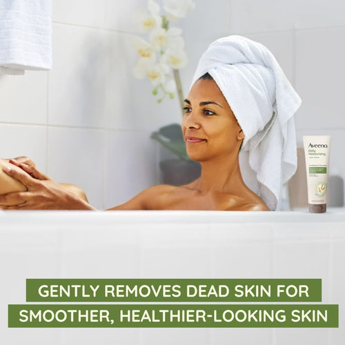 Aveeno Stress Relief Gentle Oat Exfoliating Bath and Body Scrub Soap-Free, 8 fl oz EasyOptionXY LLC