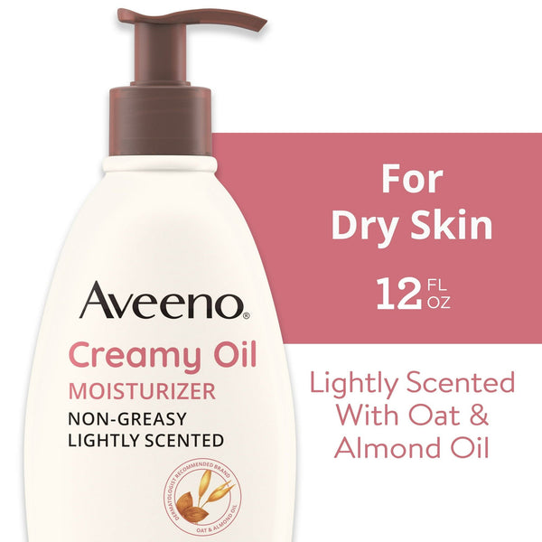 Aveeno Creamy Oil Body Moisturizer for Dry Skin, Non-Greasy, 12 fl oz EasyOptionXY LLC