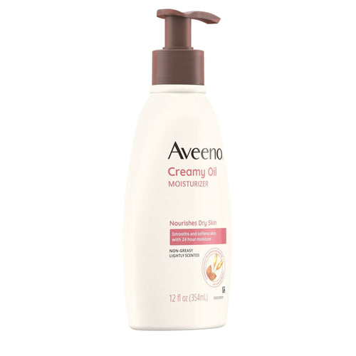 Aveeno Creamy Oil Body Moisturizer for Dry Skin, Non-Greasy, 12 fl oz EasyOptionXY LLC