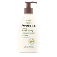Aveeno Daily Moisturizing Facial Cleanser for Dry Skin, Soothing Oat Face Wash, 12 oz EasyOptionXY LLC
