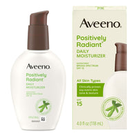 Aveeno Positively Radiant Daily Face Moisturizer Lotion with SPF 15, 4 oz EasyOptionXY LLC