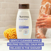Aveeno Stress Relief Soap Free Body Wash with Prebiotic Oat, Lavender Scented Shower Gel, 33 oz EasyOptionXY LLC