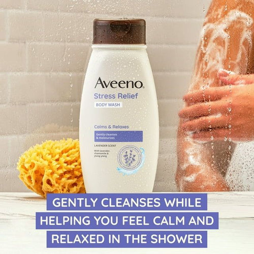 Aveeno Stress Relief Soap Free Body Wash with Prebiotic Oat, Lavender Scented Shower Gel, 33 oz EasyOptionXY LLC