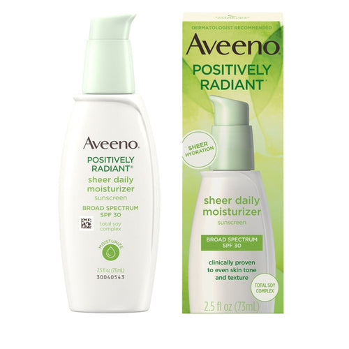 Aveeno Positively Radiant Sheer Daily Moisturizer SPF 30, 2.5 fl oz EasyOptionXY LLC