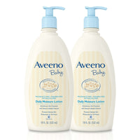 Aveeno Baby Daily Moisture Lotion with Oatmeal, 18 fl oz, Twin Pack EasyOptionXY LLC