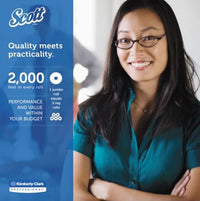 Scott Essential Jrt Jumbo Roll Bathroom Tissue, Septic Safe, 1-ply, White, 2000 Ft, 12 Rolls/carton EasyOptionXY LLC