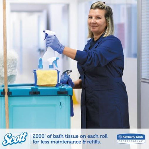 Scott Essential Jrt Jumbo Roll Bathroom Tissue, Septic Safe, 1-ply, White, 2000 Ft, 12 Rolls/carton EasyOptionXY LLC