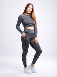 JupiterGear High-Waisted Criss-Cross Training Leggings with Hip Pockets Jupiter Gear