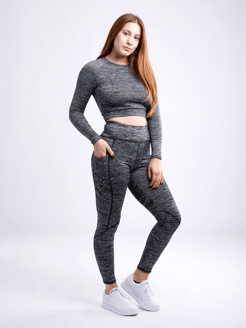 JupiterGear High-Waisted Criss-Cross Training Leggings with Hip Pockets Jupiter Gear