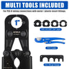 PEX Crimping Tool Kit: 3/8" , 1/2" , 5/8" , 3/4" and 1" with Pipe Cutter in Case Plumbingsell