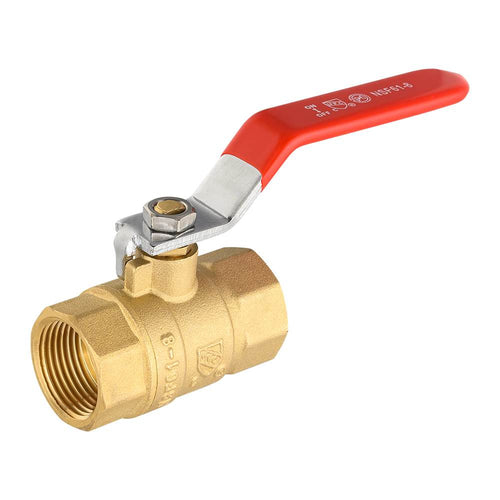 10 Pcs 3/4" FNPT Ball Valve, Red (Lead Free) Plumbingsell