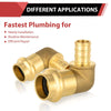 1/2" Press x 1/2" PEX Crimp Brass Elbow (Lead Free) Plumbingsell