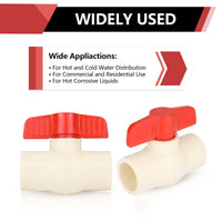 1-1/4" CPVC Ball Valve (Solvent)